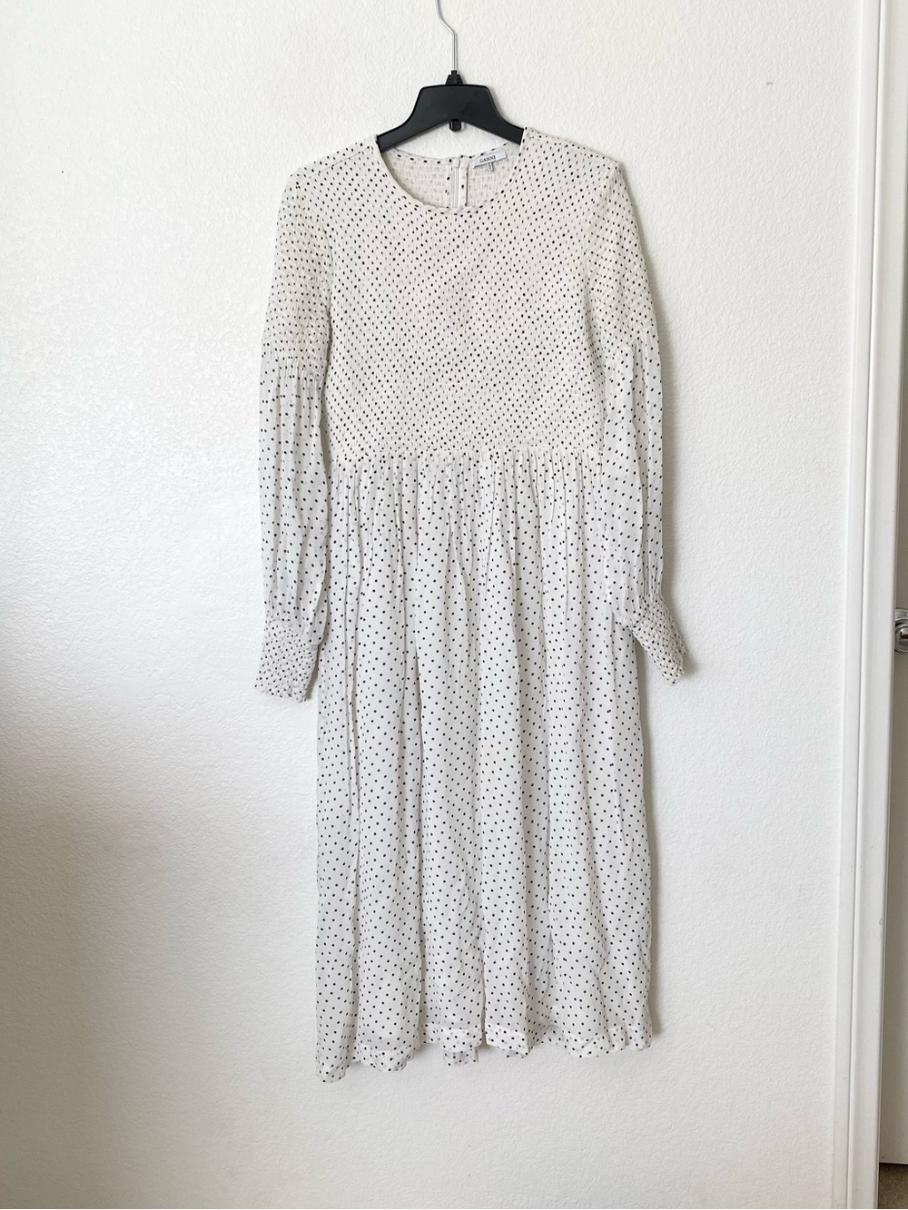 Ganni Rometty Polka Dot Midi Dress